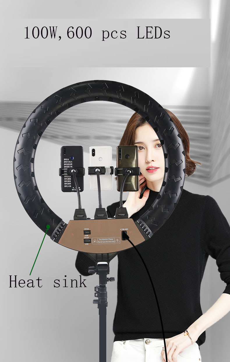 ZB-F488 22 Inch Ring Light - Ideal for Live Streaming & Makeup