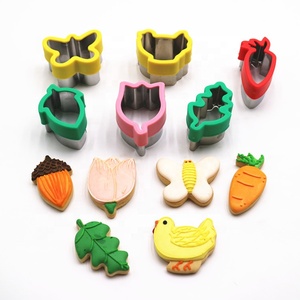 Taglierina per sandwich pasquale in acciaio inossidabile per bambini stampo per biscotti fondente forme di foglie di uova di pulcino - Product Image 2