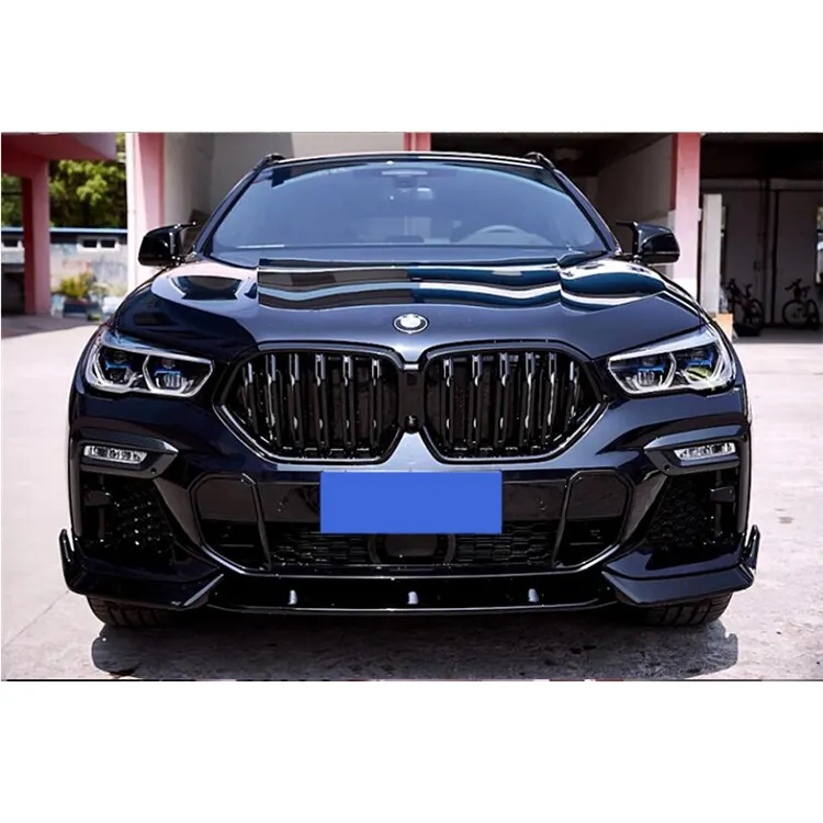 CZ per BMW X6 G06 2020 2021 2022 anteriore posteriore diffusore paraurti labbro corpo gonna laterale kit Spoiler griglia ABS di alta qualità nero brillante