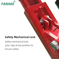Pont élévateur hydraulique mobile à ciseaux double vérin de 3000 kg pour véhicules, avec système de sécurité portable pour atelier 4S