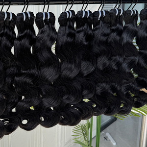 Extensiones de Cabello Humano Virgen con Ondas Suaves, Textura Vietnamita, Doble Trama a Máquina, Densidad Completa, Aspecto Natural Lujoso y Brillante - Product Image 3