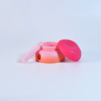 Bouteille d'huile à lèvres irrégulière dégradée rouge Emballage cosmétique de pot de crème de conception unique Logo personnalisé