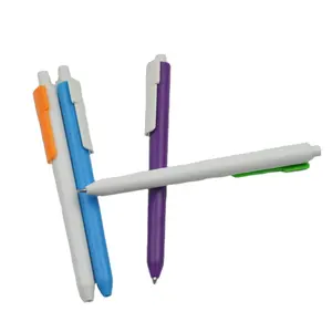 हॉट सेलिंग सस्ते कस्टम लोगो मुद्रित बॉल पेन रेनॉल्ड्स ब्लैक बॉलपॉइंट पेन पियानो पेन प्रोमोशनल प्लास्टिक OEM रंगीन प्लास्टिक