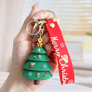 Mutlu noel hediyesi anahtar zincirleri karikatür noel baba Elk kardan adam Anime anahtarlık kadınlar için çocuk noel hediye yeni yıl dekorasyon - Product Image 6