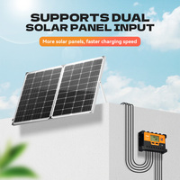 Contrôleur de charge solaire PWM Suswift 10A 12/24V/Auto, puissance PV maximale de 520W, contrôleur d'éclairage de haute qualité avec 10% de réduction