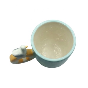 Venta caliente taza de café de cerámica de logotipo personalizado con <span class=keywords><strong>el</strong></span> mango de <span class=keywords><strong>el</strong></span> <span class=keywords><strong>pato</strong></span> en forma de - Product Image 5