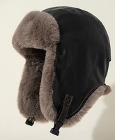 Sombrero Ushanka de estilo invernal para hombre, sombrero Lenin de piel de conejo con orejeras a prueba de viento, estilo Retro DE LA URSS