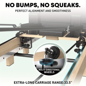 Equipo de Pilates Reformer Plegable Portátil para Uso Doméstico y Comercial, Cama de Madera de Roble y Arce, Máquina Plegable para Pilates - Product Image 6