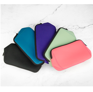 Bolsas de cosméticos de viaje personalizadas de fábrica OEM, bolsa de maquillaje portátil de neopreno, neceser para el cuidado de la piel para lavar la belleza - Product Image 5