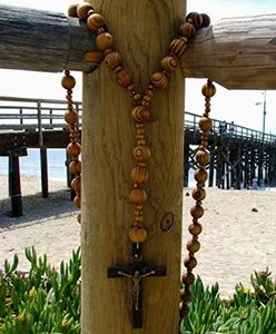 Fatto a mano Super santo grande 16 pollici perline Mix <span class=keywords><strong>Rosario</strong></span> naturale Catholic legno Jesus Cross XL grande muro Christian - Product Image 6