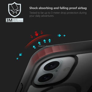 2024 Novo BSCI Mobile Phone Case Magnético Claro TPU Anti-Drop Caixa de telefone magnético à prova de choque para iPhone 16 15 Pro Max Cover - Product Image 4