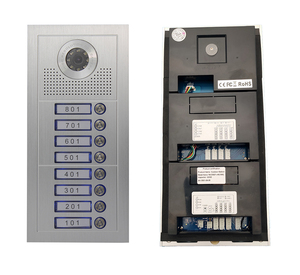 Interphone de bâtiment 4 fils 10 pouces ultra-large avec <span class=keywords><strong>vue</strong></span> à <span class=keywords><strong>120</strong></span> degrés, 12 boutons et mémoire d'images pour le suivi des visiteurs dans les espaces de coworking - Product Image 4