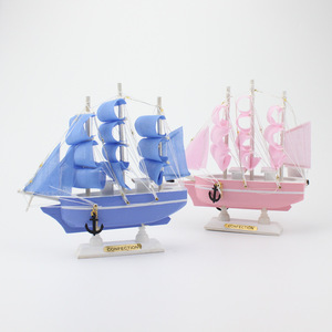 Sailing Boat Cake Topper Handmade Birthday Decoration Ocean Theme Children's Party Accessory - Product Image 2