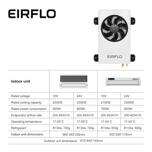 Aire Acondicionado Split de 12V 24V Ultra Silencioso con Alto Flujo de Aire y Montaje Flexible EIRFLO - Product Image 2