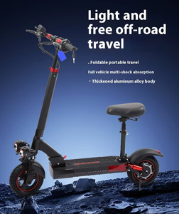 Scooter Plegable de Aluminio con Motor sin Escobillas de 36V/48V 800W, Batería de Litio, Frenos de Disco, Carga de 150 kg, Dos Ruedas, IPX5 J-01-EU, Diseño Plegable - Product Image 5