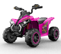 Quad électrique 4 roues pour enfants, jouet pour tout-petits, garçons et filles, avec pneus tout-terrain, lumières LED et siège