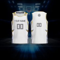 Ensemble chemise hommes basket-ball jersey Vente en gros Design rétro sublimation réversible basket-ball enfants maillots gilets kit ensemble