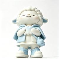 Figurine d'art de collection personnalisée en forme de mouton, statue de dessin animé en PVC et ABS, fabrication OEM en Chine, figurine personnalisée pour la vente en gros de produits de marque