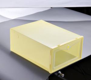 Factory Direct Plastic Sneaker <b>Storage</b> Box Stackable Hot Selling <b>Clear</b> Shoe Box Drop Front Transparent Shoe <b>Container</b> Organizer - Product Image 4