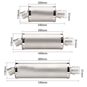 38-51mm ống xả xe máy đua moto cho <span class=keywords><strong>TRK</strong></span> 502 xmax300 Z1000 fz800 cbr500 rsv4 - Product Image 3