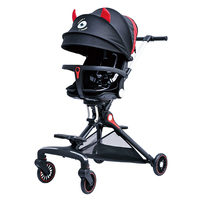 Poussette bébé Littlebay High Landscape avec siège rotatif à 360°, capote complète, inclinaison totale, pliable, avec lumière LED