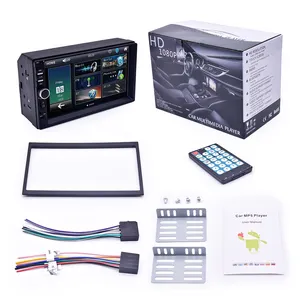 Autoradio 2 Din à prix d'usine, écran tactile 7 pouces avec commande au volant, <span class=keywords><strong>lecteur</strong></span> MP5 MP3 pour voiture - Product Image 1