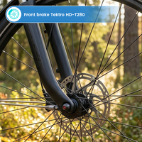 Bicicleta Urbana en Oferta, Cuadro de Aleación de 28 Pulgadas, 7 Velocidades, Frenos de Disco Hidráulicos, Bicicleta Eléctrica Urbana