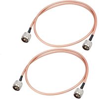 Câble coaxial personnalisé RG142 avec connecteurs BNC TNC N, 50 ohms, fabricant de câbles RF