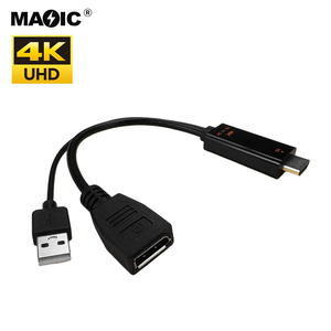 23Cm 4K60hz Cho HDMI Hiển Thị Cổng Chuyển Đổi Cáp Cho HDMI 2.0 Nam Dp Nữ <span class=keywords><strong>Adapter</strong></span> Cho PC TV Xbox PS4 PS5 PVC Cho Máy Chiếu - Product Image 5