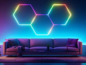 Venta caliente Gaming Rgb Led Lights Rhythm Hexagon Light Rgb Gaming Decoración para habitación - Product Image 3