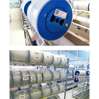 Bobina de Fibra Óptica Desnuda G652D 9/125μm SM, Rollo de 50.4km, Núcleo YOFC, Baja Atenuación 0.22dB/Km, Cable para Redes de Telecomunicaciones FTTH, Interior y Exterior