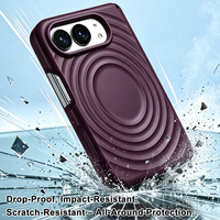 Coque de téléphone en silicone liquide à motif ondulé pour iPhone Duo N52, magnétique, toucher agréable, double axe central, ODM OEM, commande en gros
