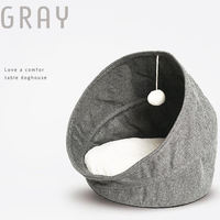 ZYZPET vente en gros lit pour chat personnalisé lit cave nid de chat Tunnel chat maison intérieure