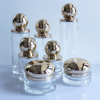 30g 50g 100g 30ml 50ml 100ml 120ml 150ml Bouteille à pompe en verre de luxe pour huile cosmétique/bouteille en verre de luxe/emballage cosmétique