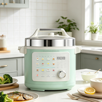 Cuisinière électrique à pression 5L 1000W, pot antiadhésif, multifonction, meilleur prix