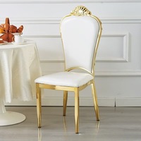 Chaise de banquet d'hôtel empilable 5 étoiles en PU rembourré, style royal européen, pour église et hôtel, fabriquée en usine à prix abordable
