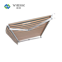 Auvents de toit rétractable à Cassette complète pliable