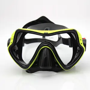 Низкий уровень громкости силиконовая Подводная маска для подводного плавания очки Анти-туман бесплатно погружения фридайвинга
