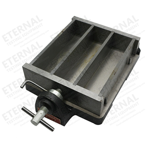 תבנית טיט בטון מלט שלוש כנופיות מעבדה יציקת טיט פלדה קוביית תבניות בדיקה אזרחית מכשיר בדיקה תבניות בדיקה - Product Image 2