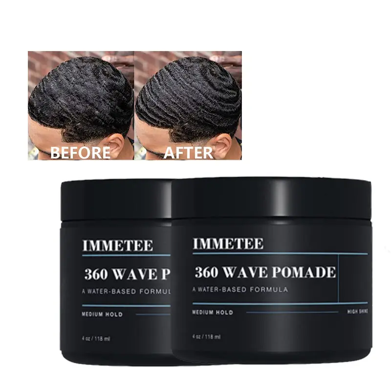 Wave Pomade Water Based Lasting Extreme Hold Hair Salon Styling Nourishes Low Moq Hair Gel Wave Pomade for men