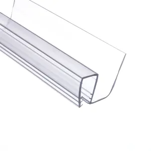 P995WS Clear Bottom Wipe with Drip Rail for Sliding Shower Door System for 5/16" Glass PVC Laser Modern REACH Apartment 3 Years