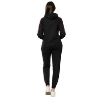 Ensemble de survêtement pour femme PIHA SPORTS, coupe ajustée, uni, 2 pièces, grande taille, 100% coton, ensemble de jogging sportif, sweat-shirt à manches longues