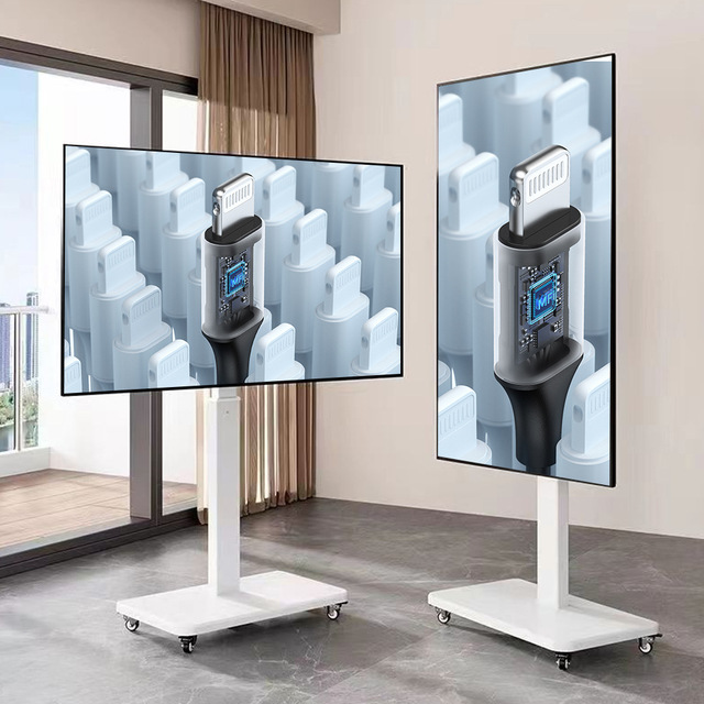 All-in-One 32 43 50 55 Inch Mobile Water Brand Interactive Advertising Machine Rotary TV Rotary Advertising