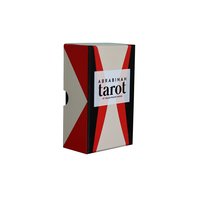 Jeu de cartes de tarot de luxe à collectionner, personnalisé, avec impression holographique en feuille d'or et boîte cadeau