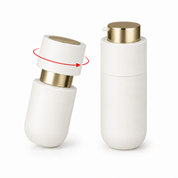 Nuevo juego de cuidado de la piel con bomba rotativa de 100ml botella de esencia de loción de agua de vidrio 50g botella cosmética de crema facial