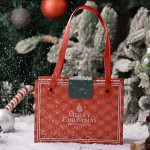 Custom Fashion Luxury Portable Merry Christmas Packaging Paper <b>Magnetic</b> Hardcover <b>Gift</b> <b>Box</b> - Product Image 5