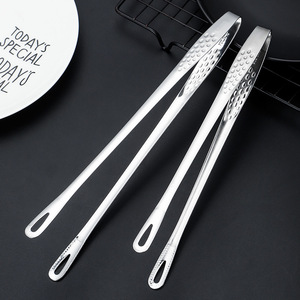 Lu Youchu Stainless Steel <b>BBQ</b> Tongs 304 Extended Hollow Out Anti Scalding Food Clips For Korean Grill Steak Bread Strawberry - Product Image 3
