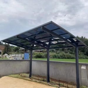 Abri de voiture extérieur Amas en aluminium, design moderne personnalisé en forme de L, garantie 15 ans - Product Image 1