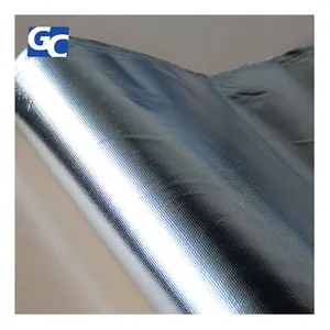GRECHO इन्सुलेशन हाय-अस्थायी चिंतनशील थर्मल एल्यूमीनियम एल्यूमीनियम पन्नी कोटिंग के साथ लेपित शीसे रेशा कपड़े फाइबर ग्लास कपड़ा