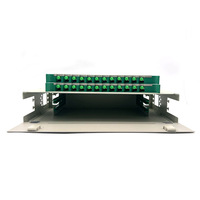 Odf 24 ports + 96 cœurs Odf + cadre de distribution optique monté en rack 19 "+ fibre optique Odf 24 cœurs + Tristar
